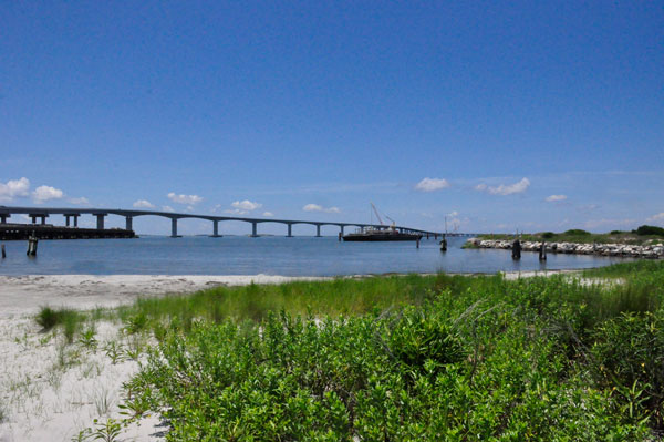 the bridge and dunes